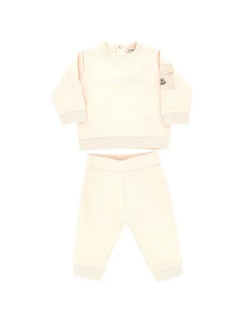 Moncler Enfant logo-embroidered tracksuit