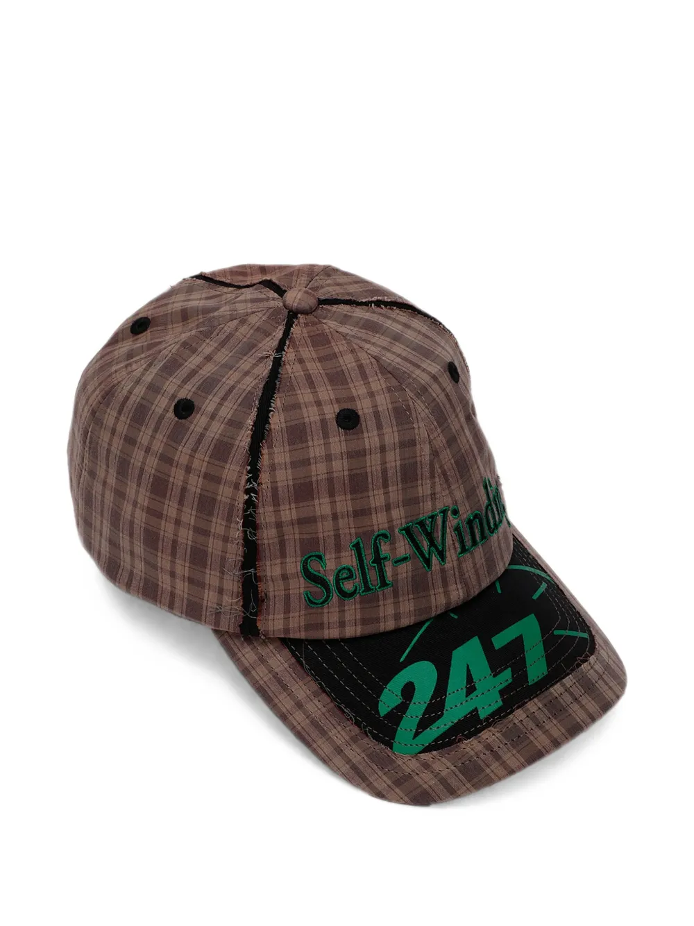 KAP Company Tabloid check-print baseball cap