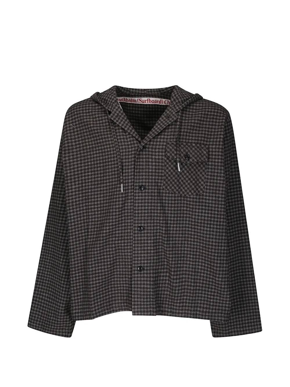 Stockholm Surfboard Club Merle check-pattern jacket - Marrone