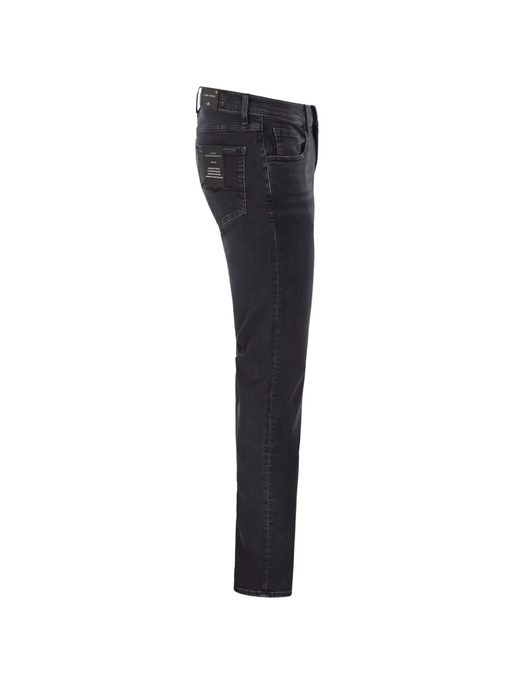 7 For All Mankind Jeans met riemlussen en knopen Zwart