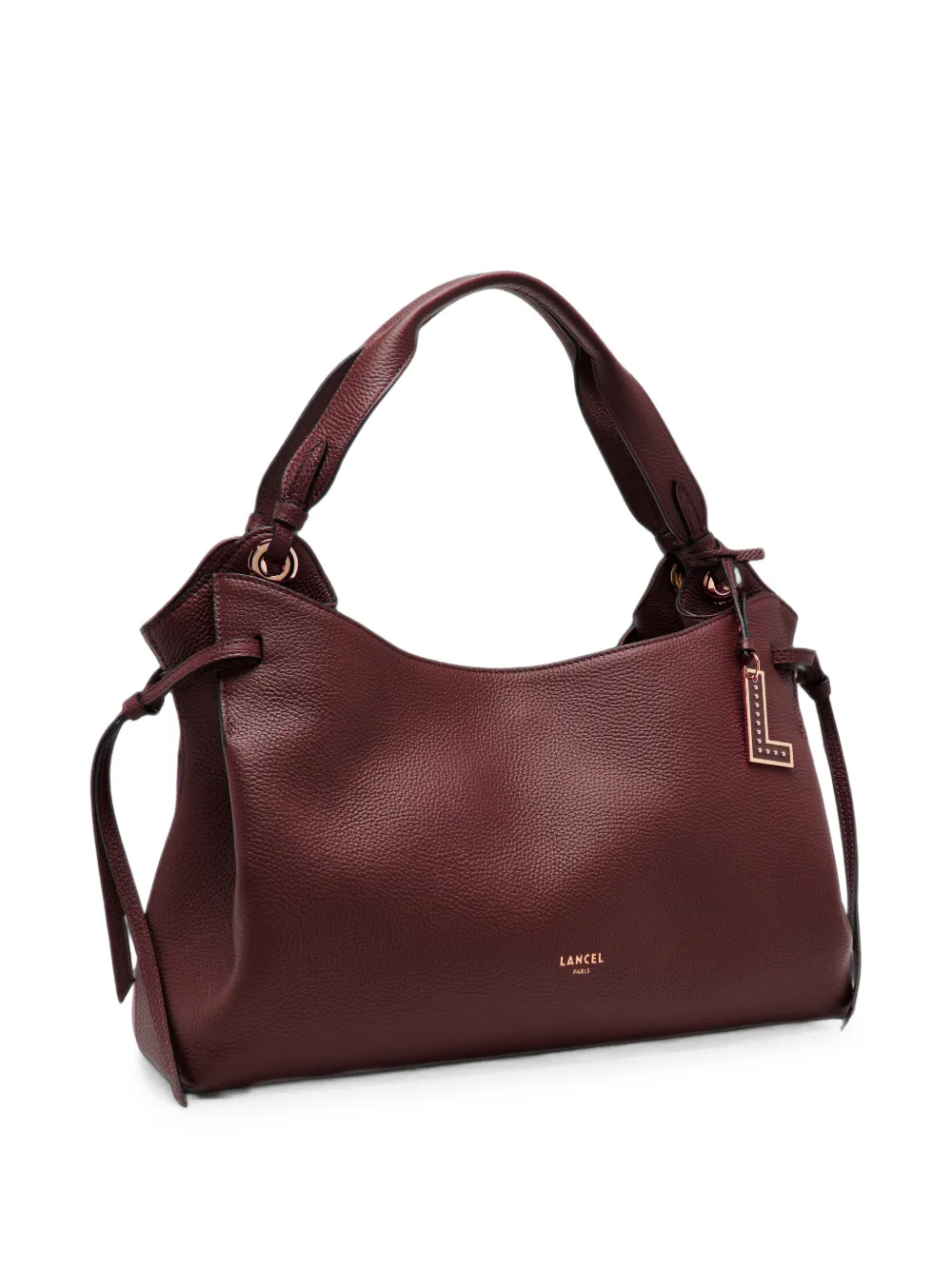 Lancel Medium Swann leren shopper met textuur Rood