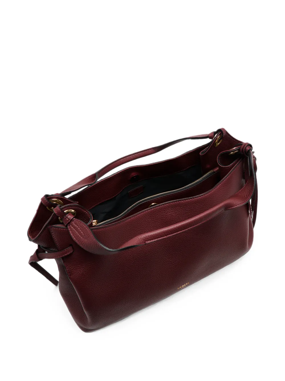 Lancel Medium Swann leren shopper met textuur Rood