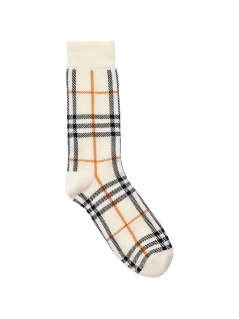 Burberry check cotton-nylon-blend socks