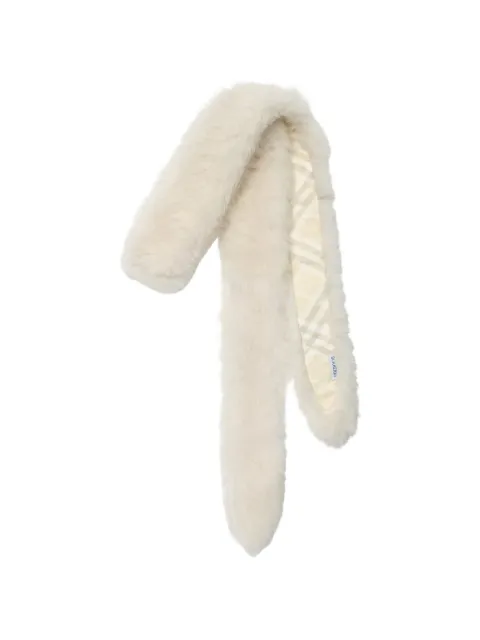 Burberry skinny shearling scarf