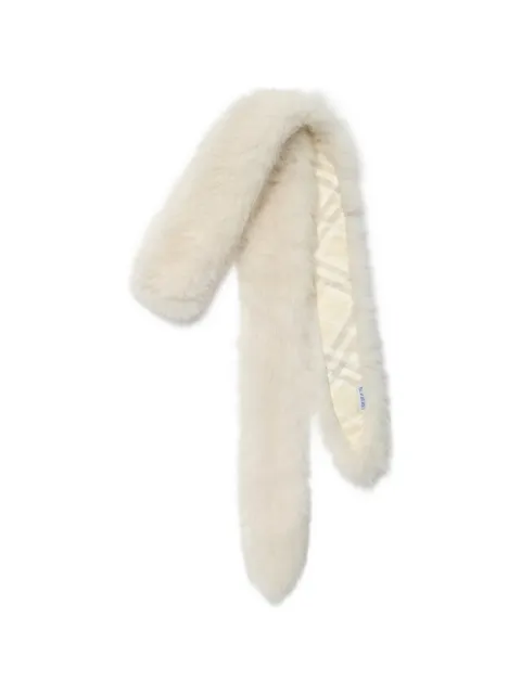 Burberry skinny shearling scarf