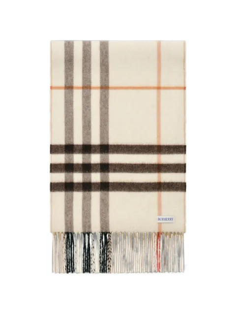 Burberry reversible Check cashmere scarf