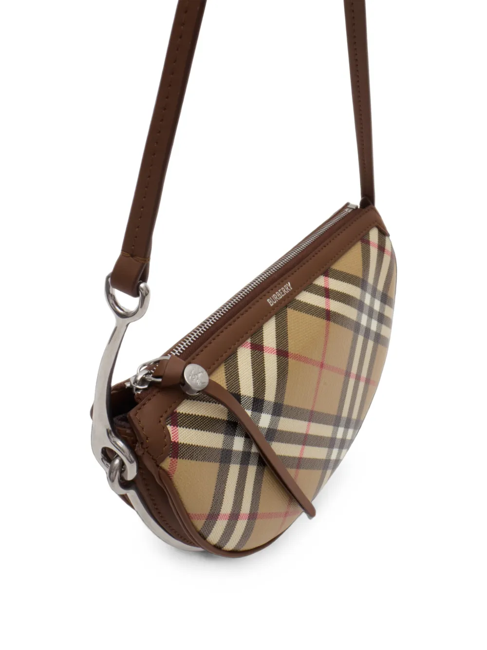 Burberry Kleine Bridle Saddle tas Beige