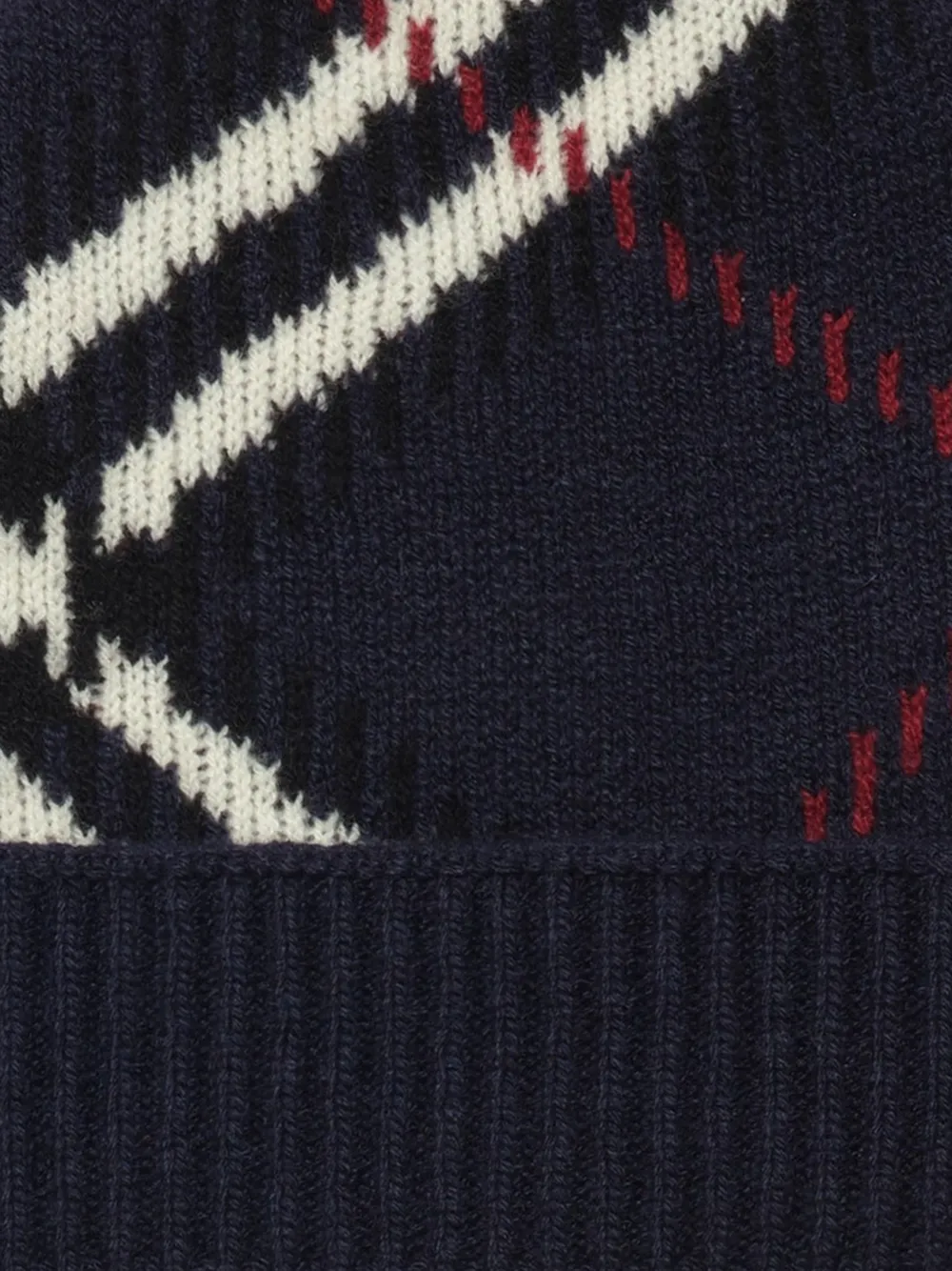 Burberry Geruite muts van kasjmierblend Blauw