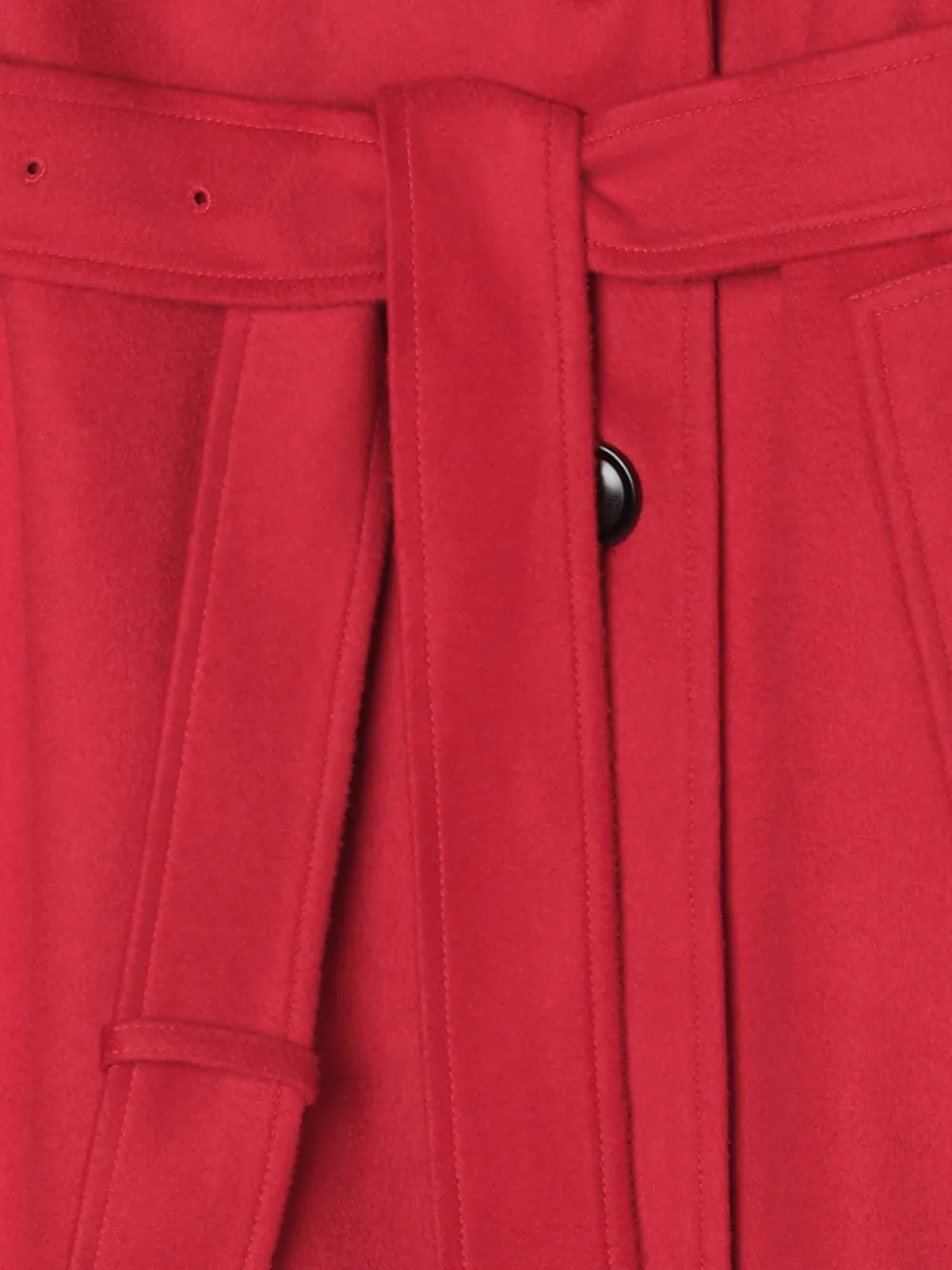Burberry Kensington lange kasjmier trenchcoat Rood
