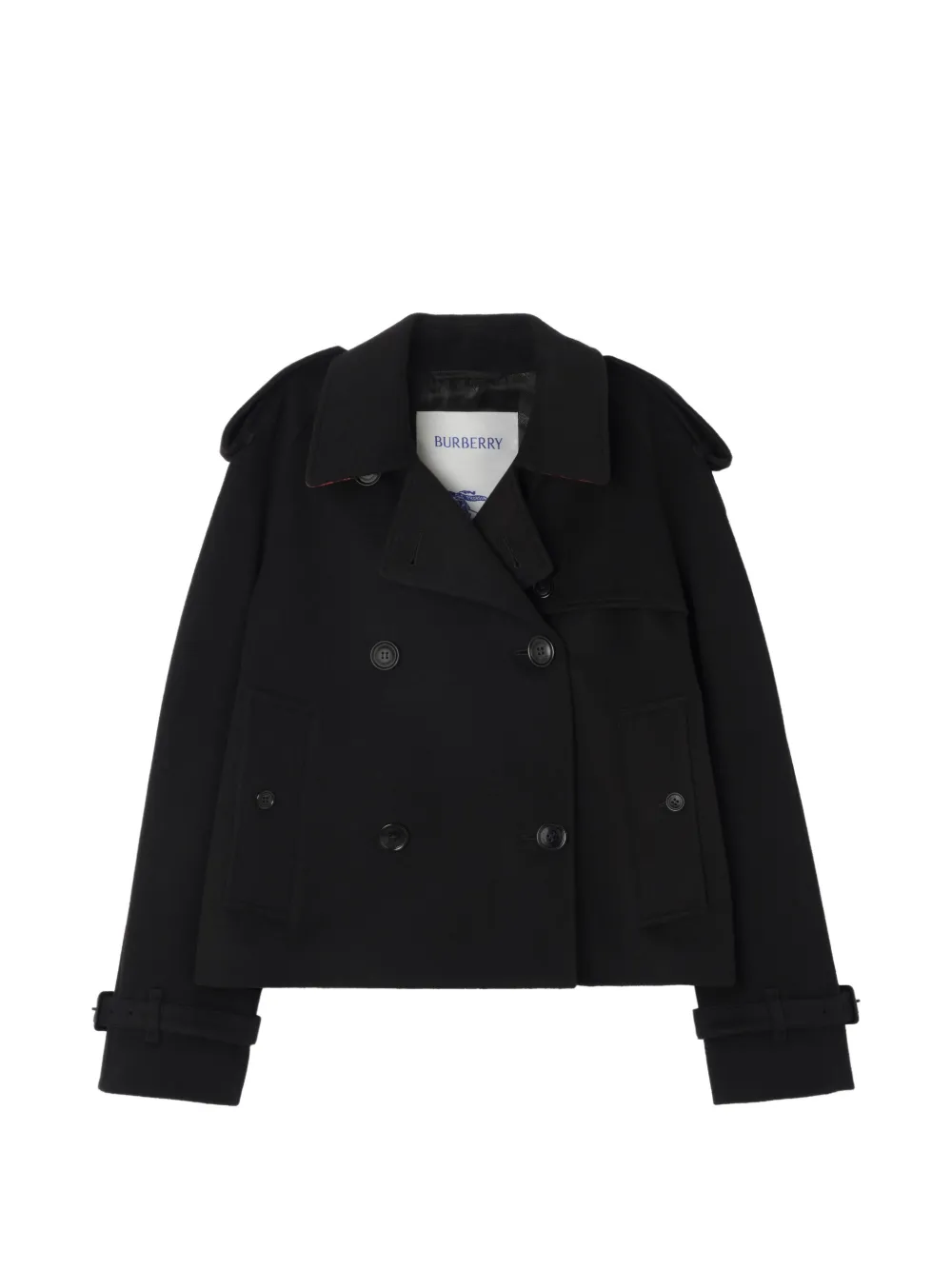 Burberry cropped cashmere Mayfair trench jacket