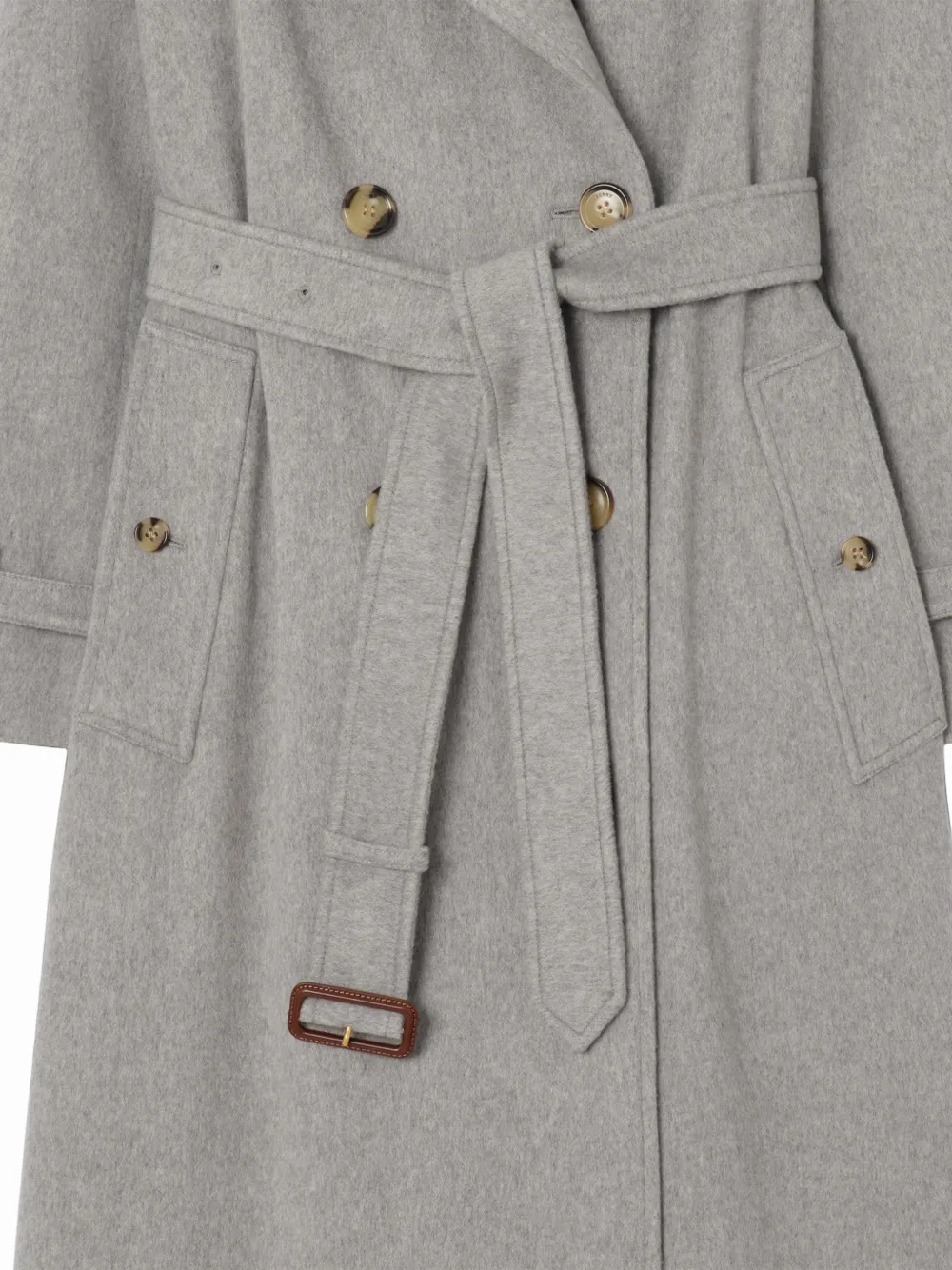 Burberry Kensington kasjmier trenchcoat Grijs