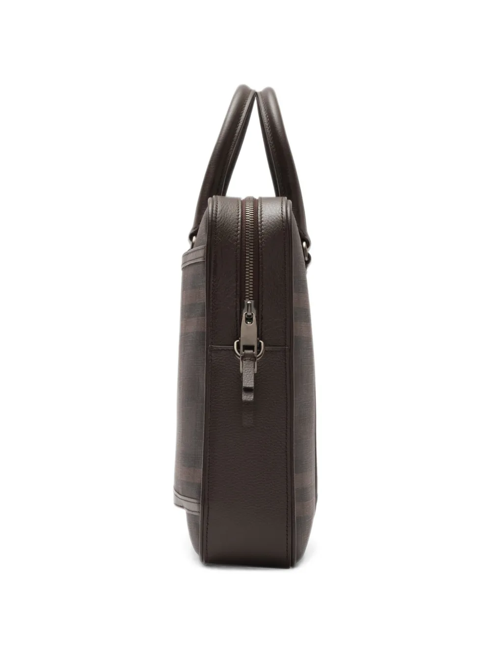 Burberry City Check aktetas Bruin