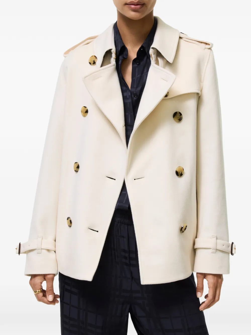 Burberry Kensington kasjmier trenchcoat Beige