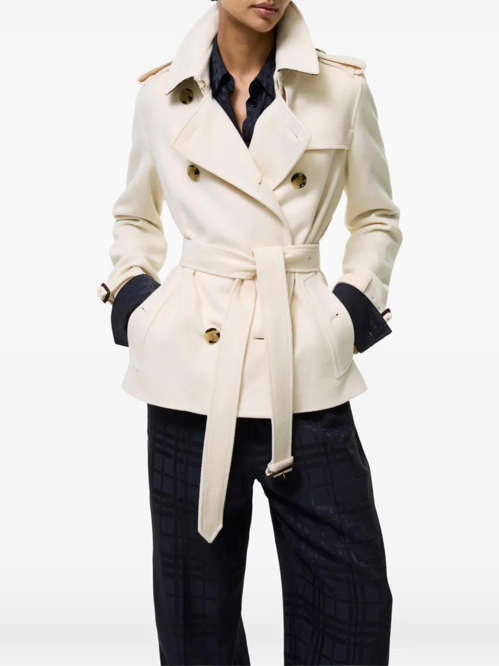 Burberry Kensington kasjmier trenchcoat Beige