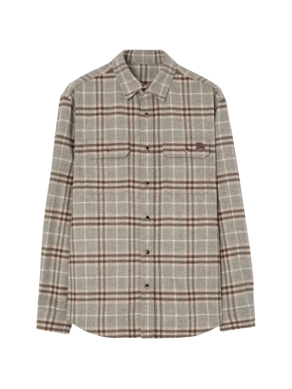 Burberry check wool flannel overshirt