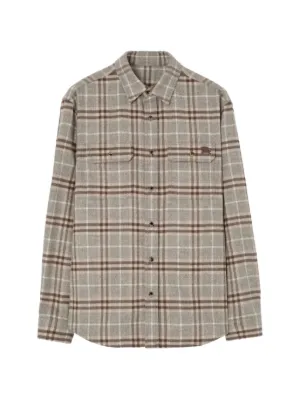 Burberry チェック シャツジャケット | ニュートラル | FARFETCH JP