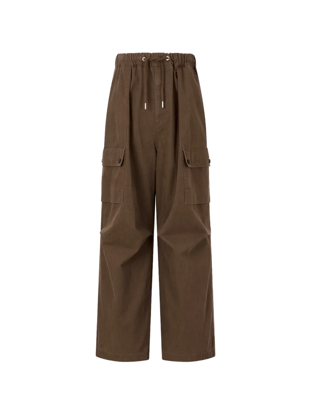 TOMBOY drawstring-waist cargo trousers - Braun
