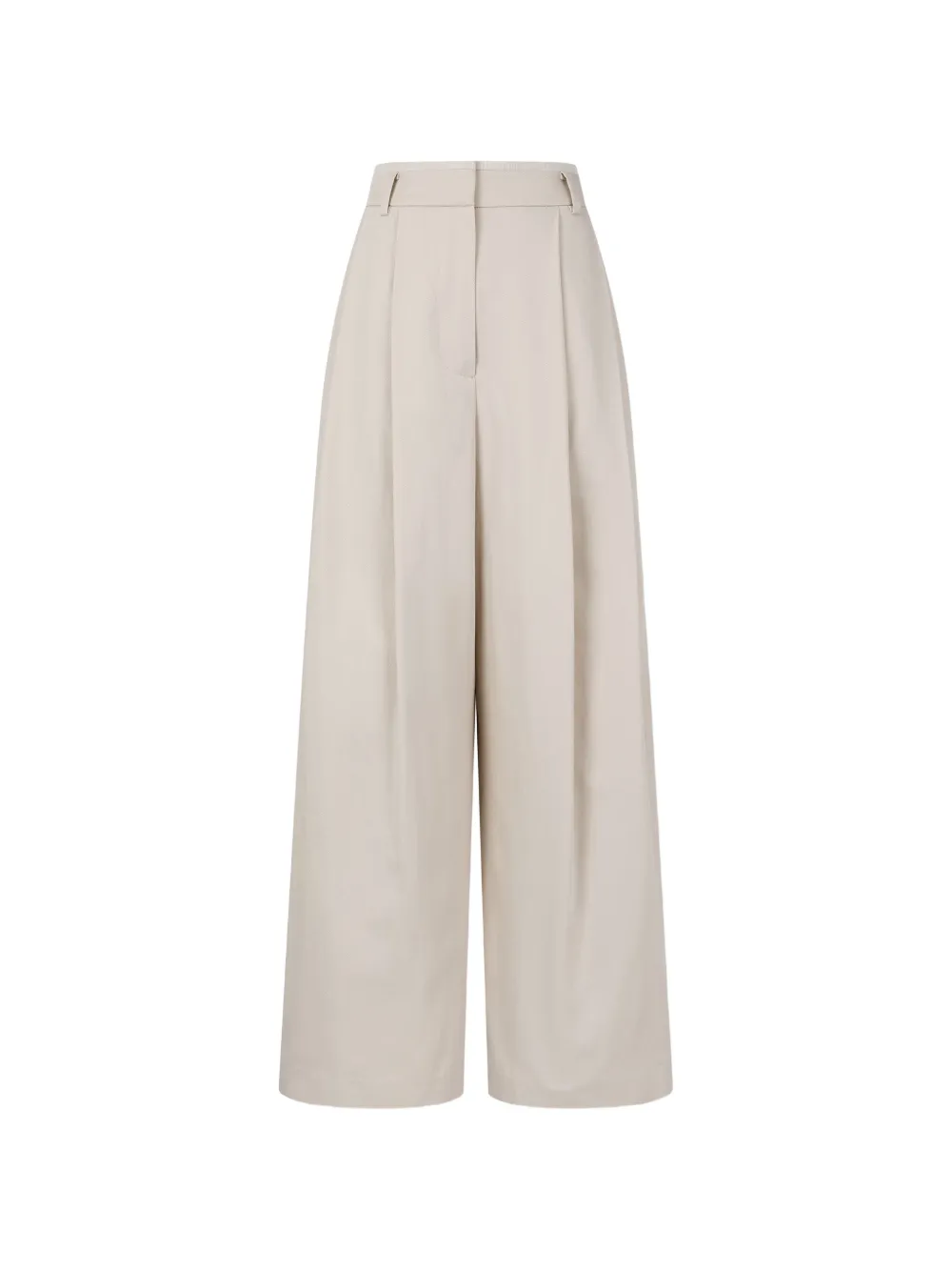 TOMBOY Wide-Leg-Hose mit Biesen - Nude