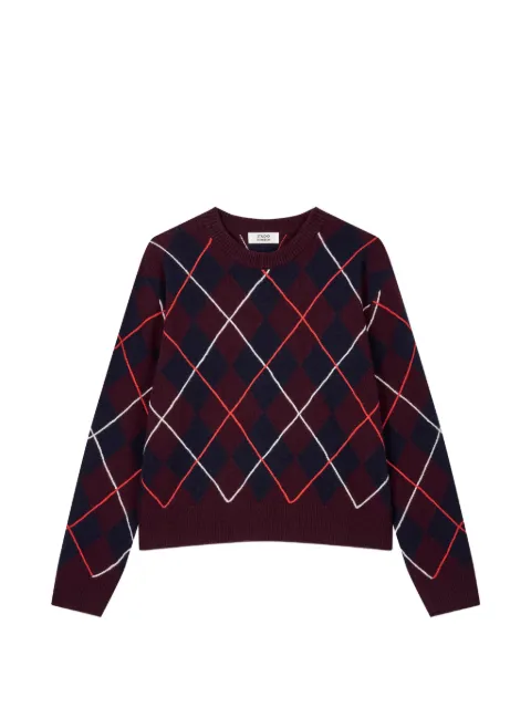 TOMBOY argyle-pattern sweater