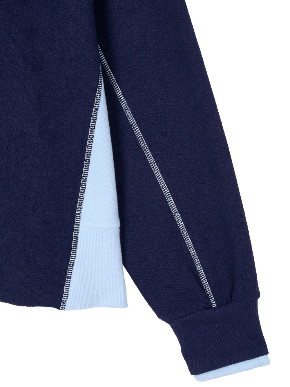 TOMBOY Gelaagde trui met trekkoord Blauw