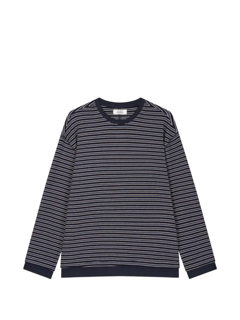 TOMBOY striped long-sleeve T-shirt - Blau