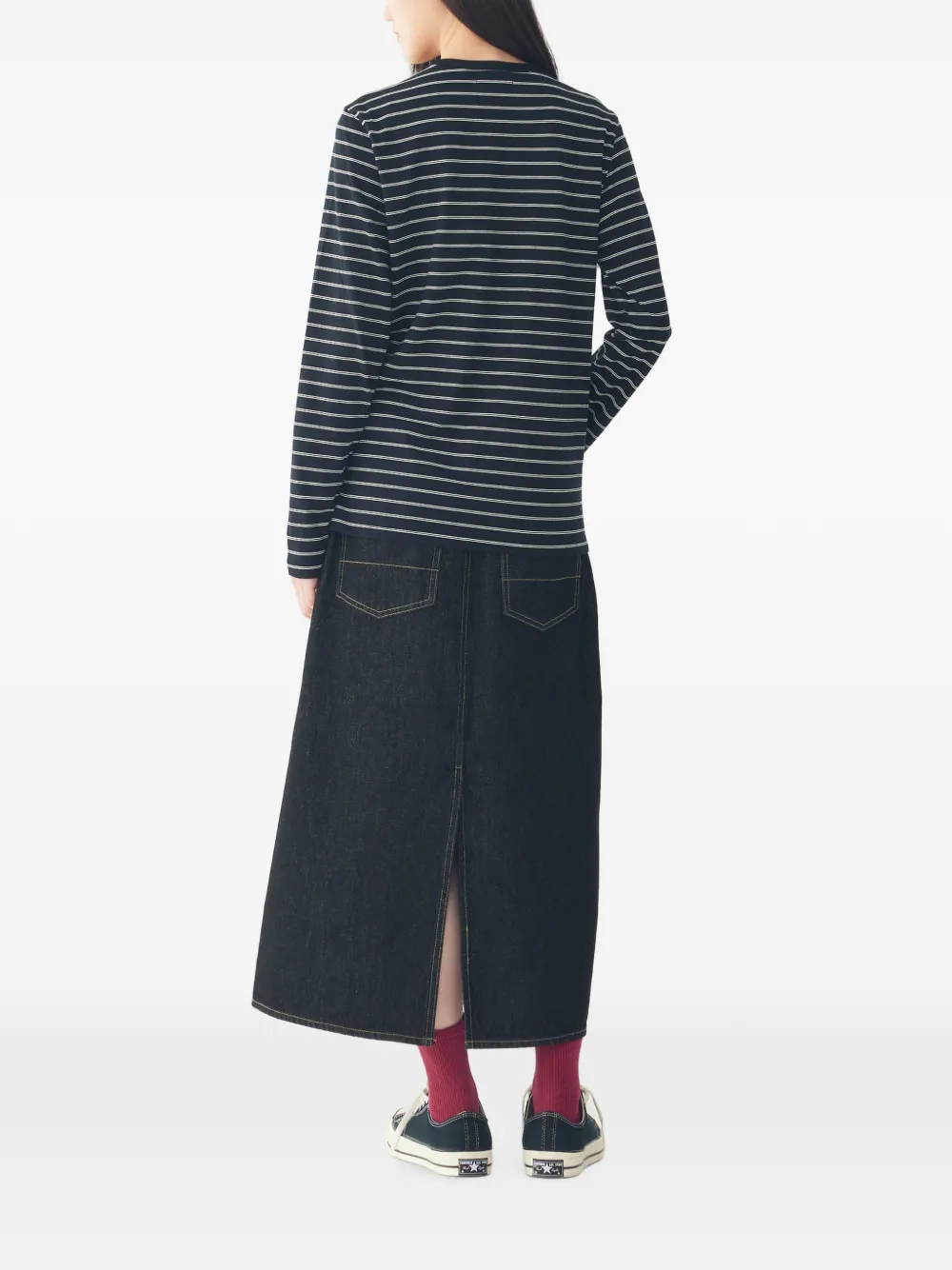 TOMBOY Rok met split Zwart