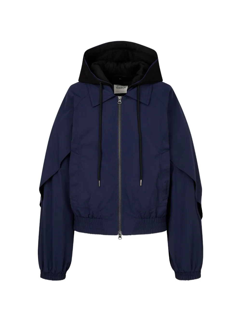 TOMBOY detachable hood bomber jacket - Blau