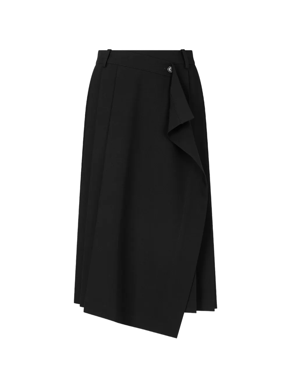 TOMBOY asymmetric wrap skirt - Nero