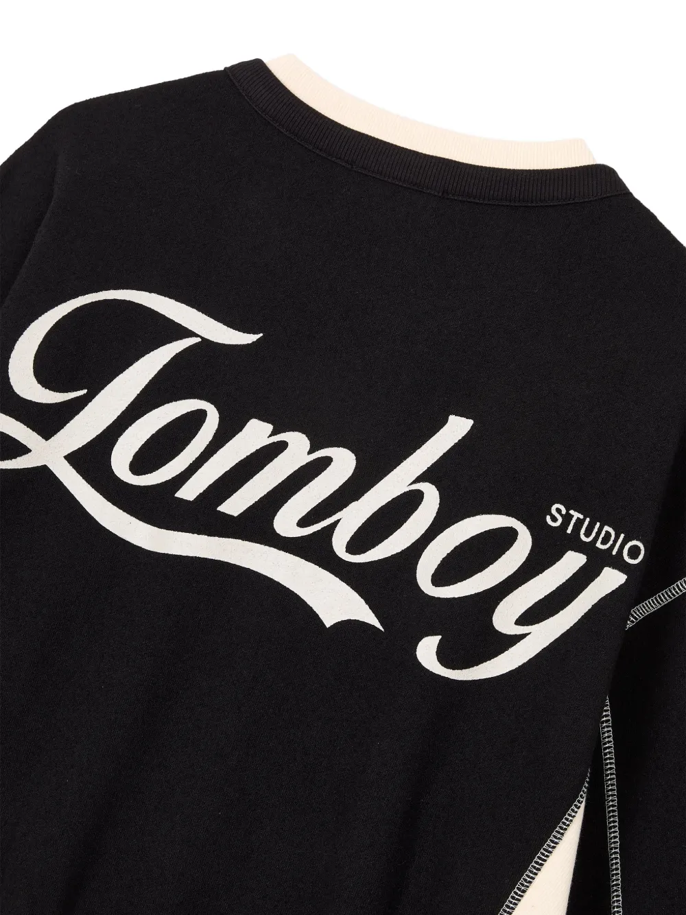 TOMBOY Gelaagde trui met trekkoord Zwart