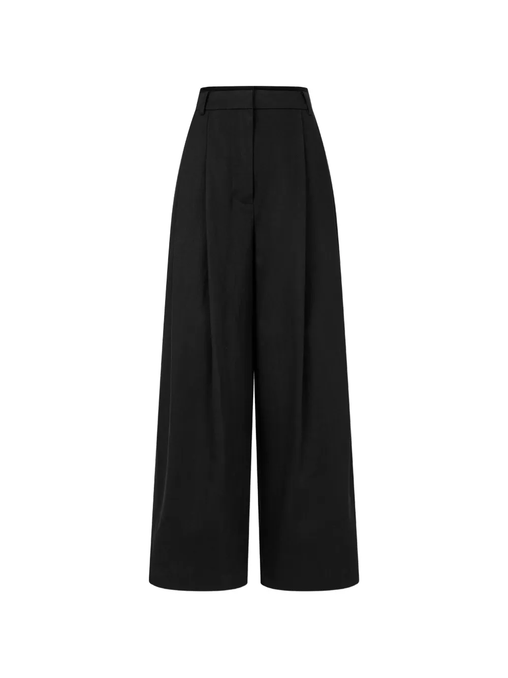 TOMBOY Wide-Leg-Hose mit Biesen - Schwarz