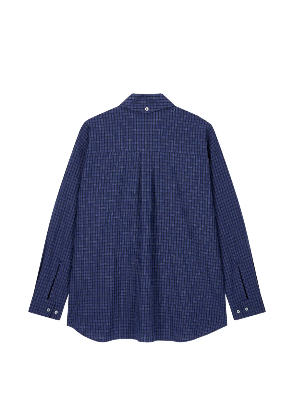 TOMBOY Oversized geruite blouse Blauw