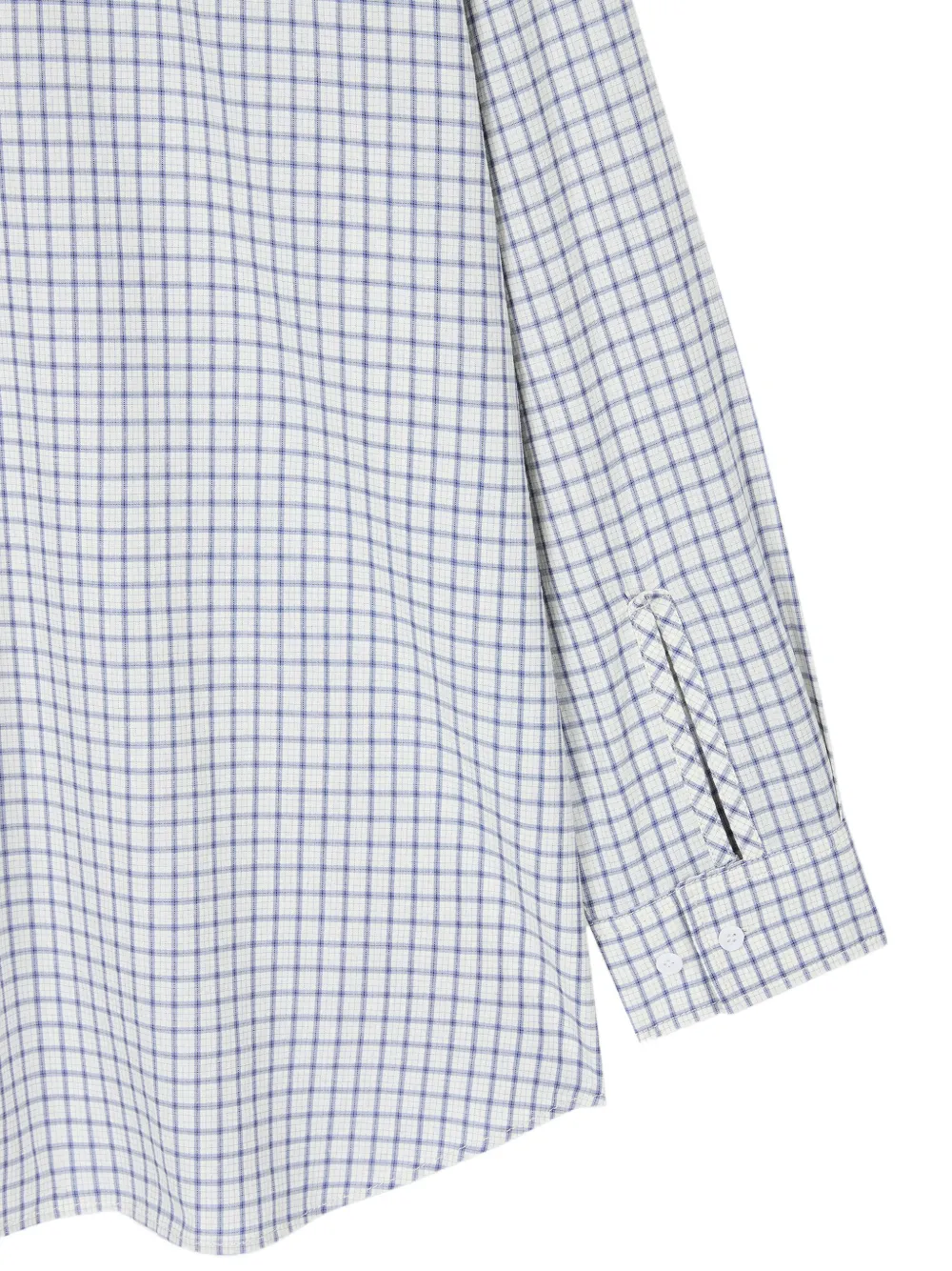 TOMBOY Oversized geruite blouse Wit