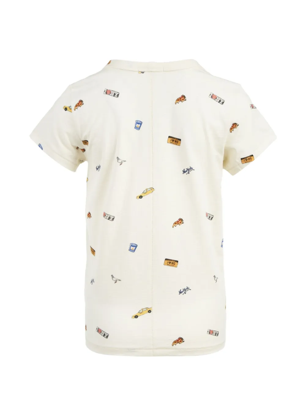 rag & bone T-shirt met NYC-patch Beige