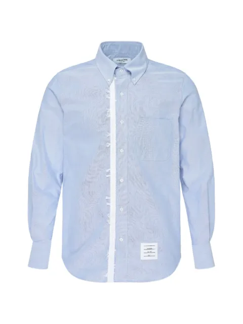 Thom Browne straight-fit long-sleeve button-down shirt