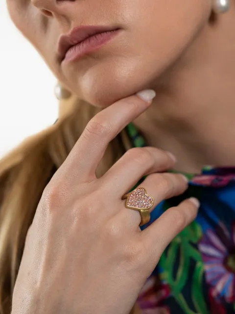 Leigh Maxwell pink sapphire heart ring