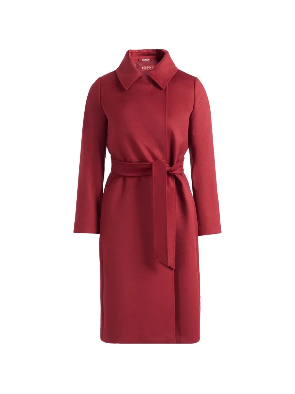Max Mara double-breasted wool coat - ruby - Rosso