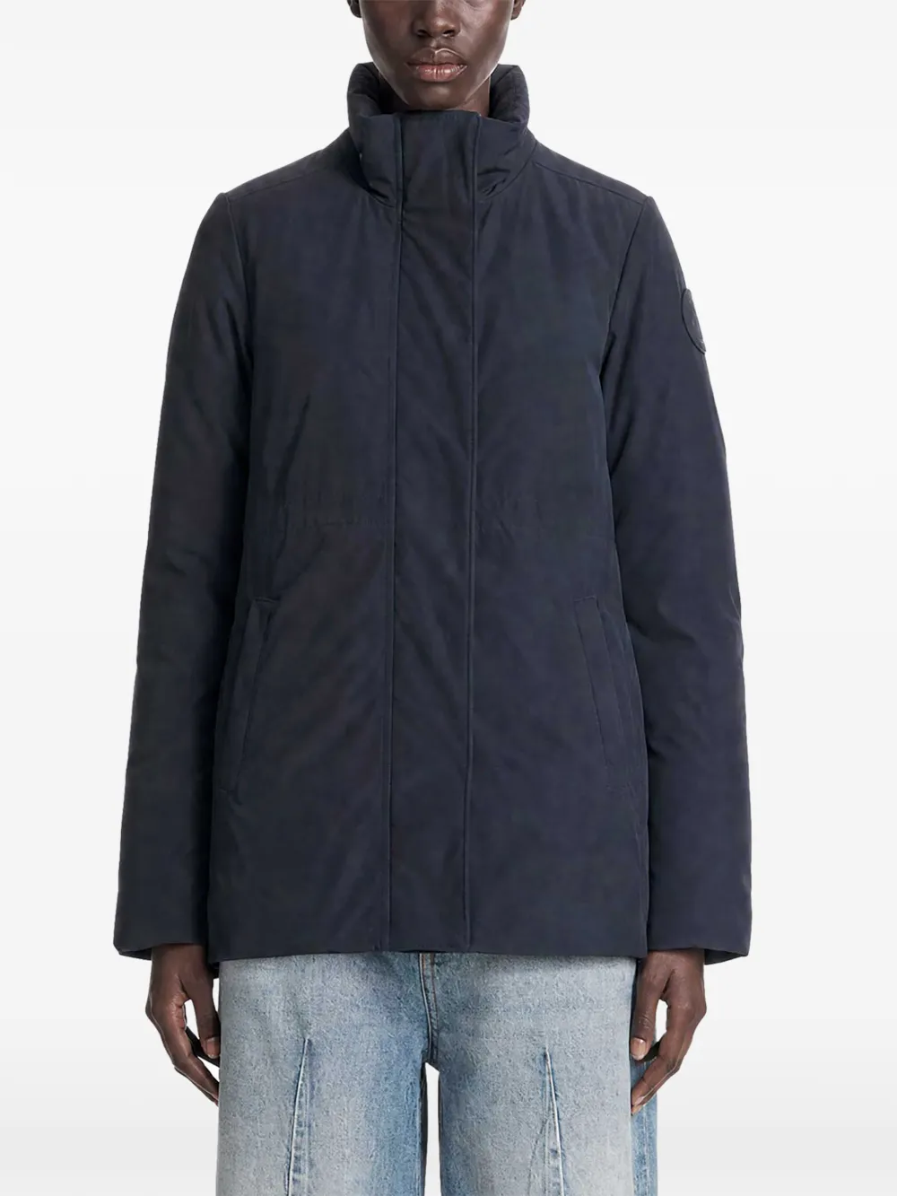 Canada Goose Ivy logo-patch padded coat Blauw
