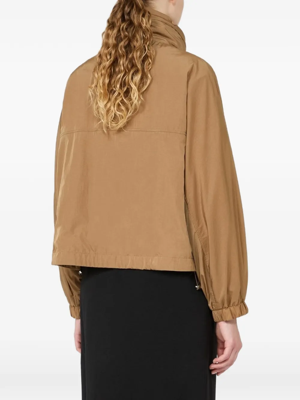 Weekend Max Mara Waterafstotende canvas windjack tabak Beige