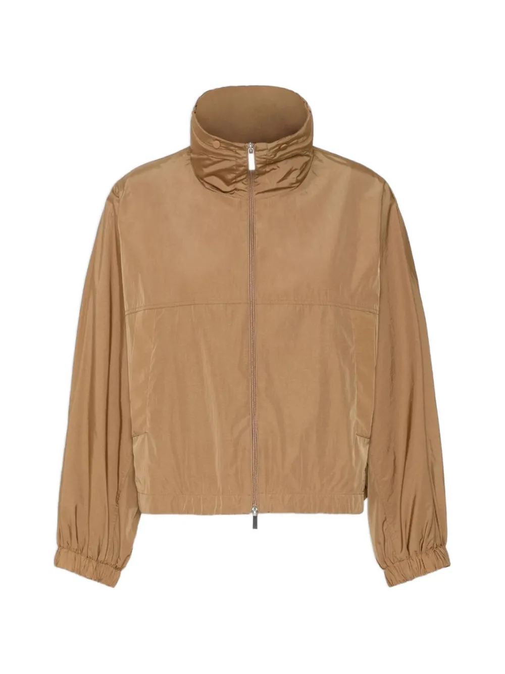 Weekend Max Mara water-repellent canvas windbreaker - tobacco - Nude