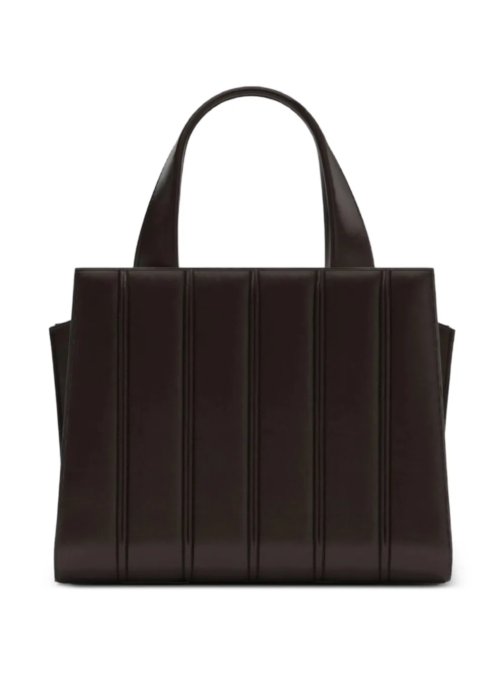 Max Mara Whitney leren shopper Bruin