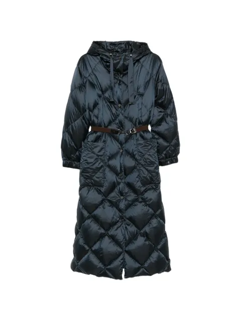 Max Mara quilted hooded coat