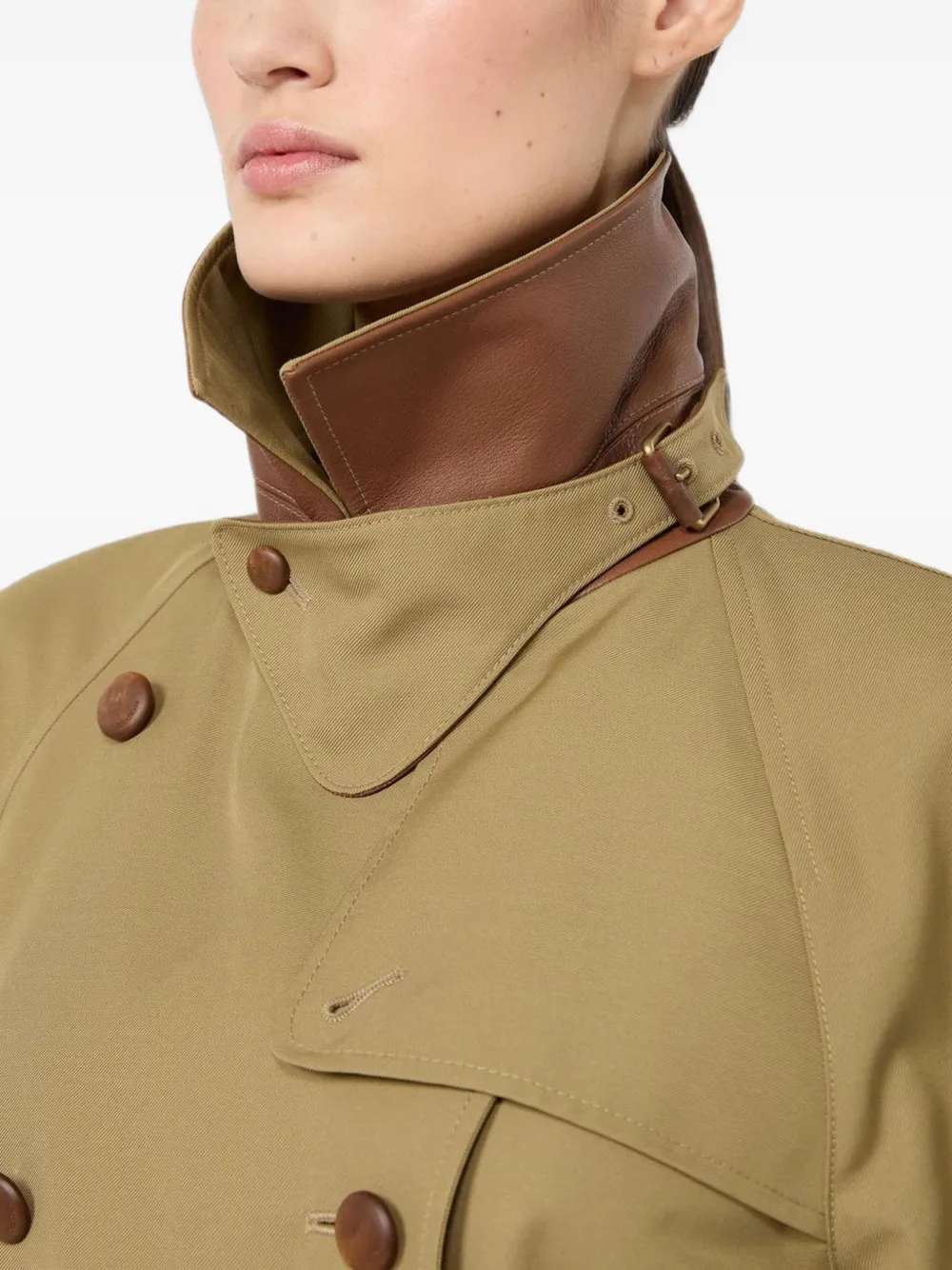 Max Mara Waterafstotende gabardine trenchcoat van wolblend Beige