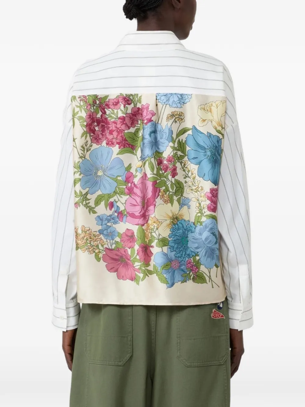Weekend Max Mara Katoenen blouse met contrasterende achterkant Wit