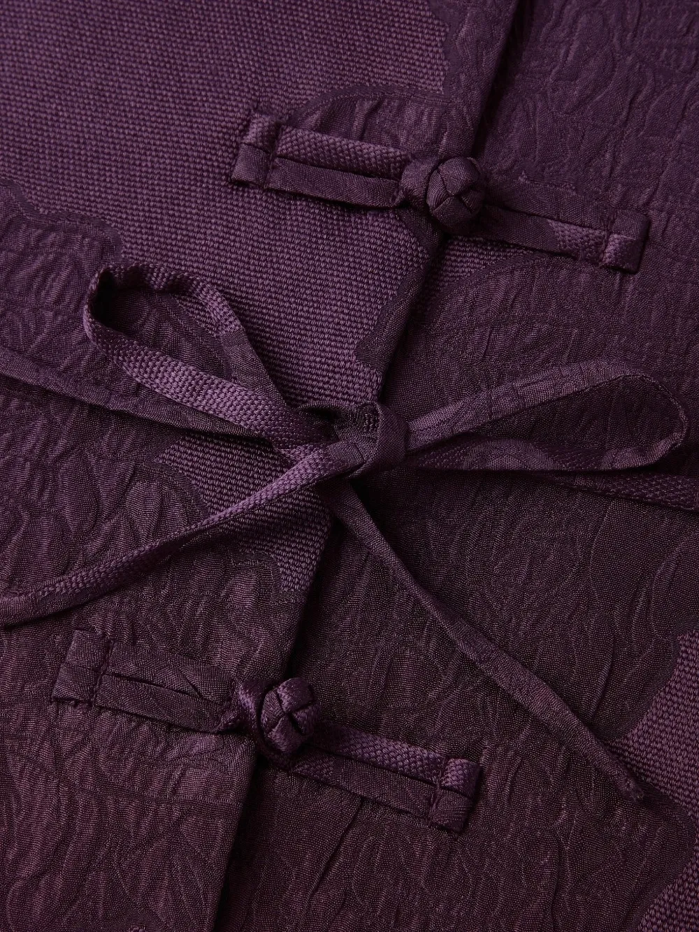 Shanghai Tang Floral zijden blouse Paars