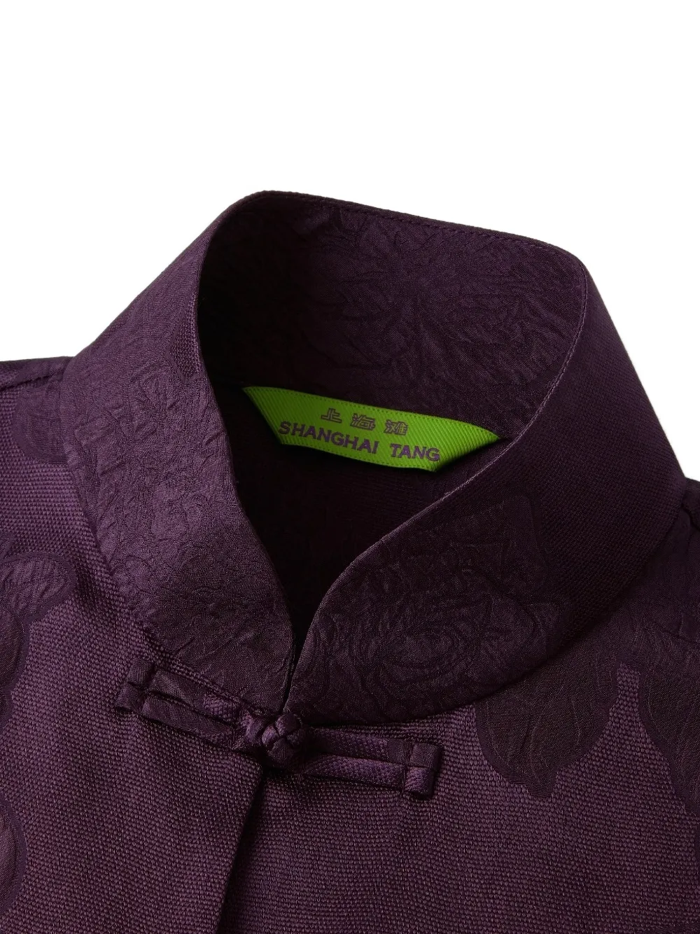 Shanghai Tang Floral zijden blouse Paars