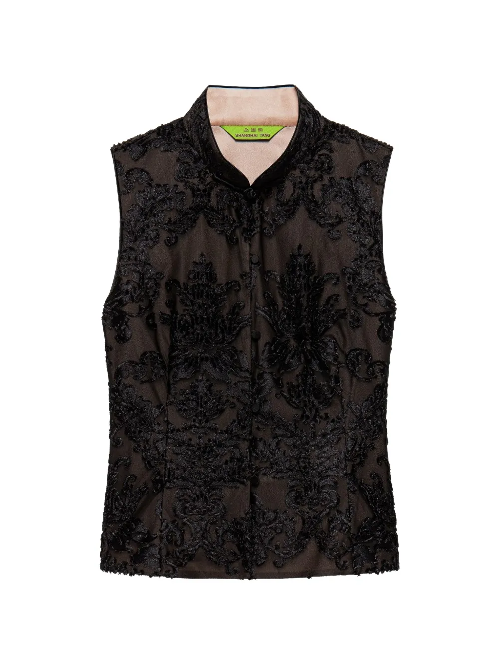 Shanghai Tang Floral Qipao sleeveless top