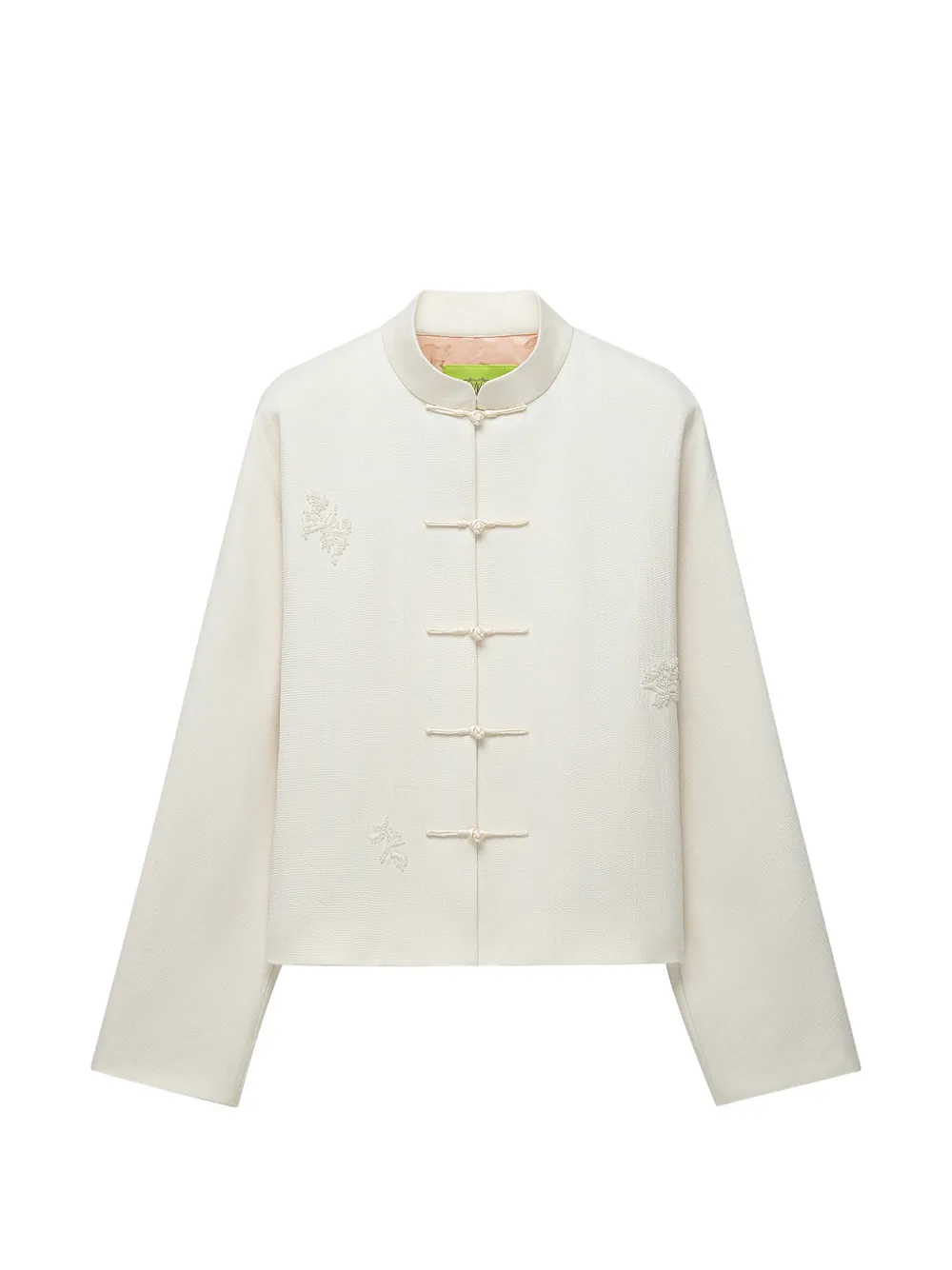 Shanghai Tang frog-fastening cropped blazer