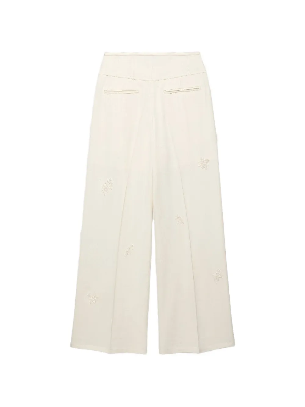 Shanghai Tang Broek met knoopsluiting Wit