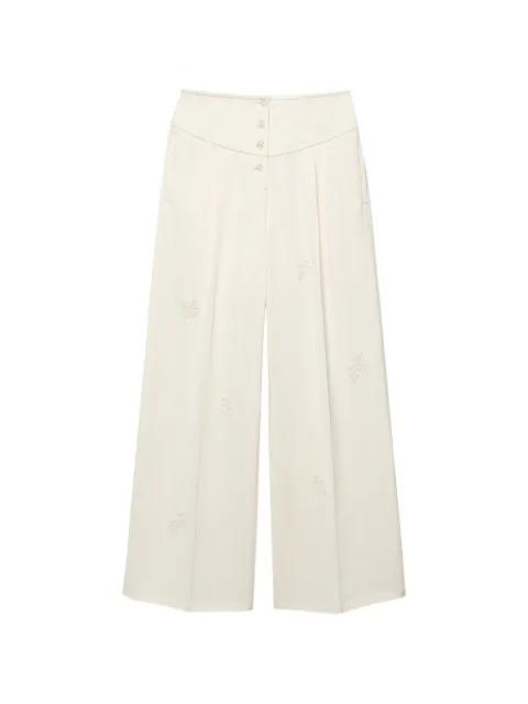 Shanghai Tang pantalon en jean à boutonnière