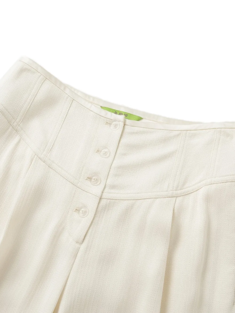 Shanghai Tang Broek met knoopsluiting Wit